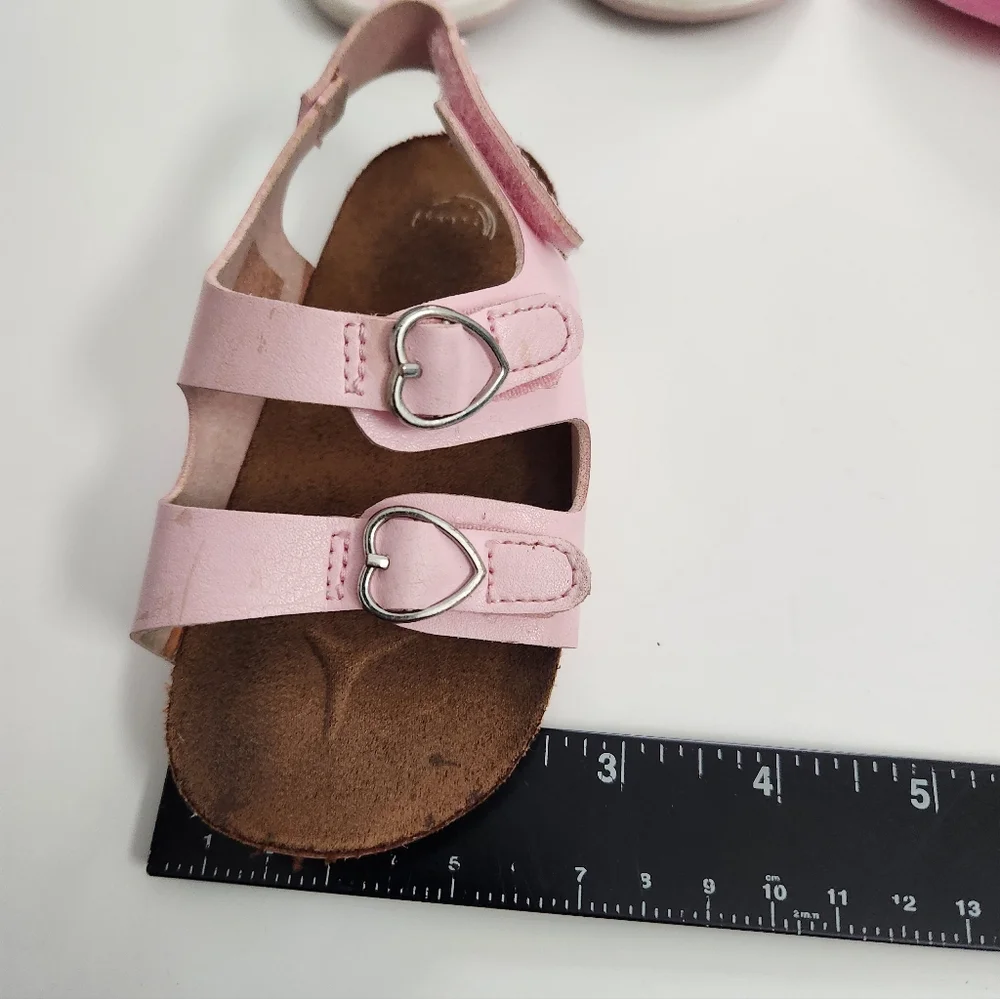 Toddler‎ Baby Girl Shoe Bundle Pink Sandals Size 6 - 3 Pairs